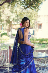 Kashmiri Adorned With Tube Beads Sequins Thread Embroidery Work Lehenga Choli