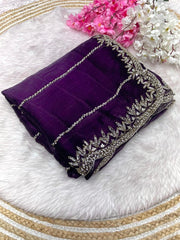 Party-wear Jimmy Choo Khatli Cut Dana Handwork Saree