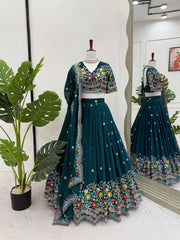 Beautiful Georgette Thread With Sequence Work Lehenga Choli