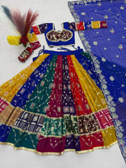 Navratri Special Georgette Embroidery Sequence Work Lehenga With Stitched Blouse