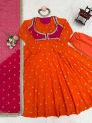 Festival Special Georgette Thread & Sequence Work Anarkali Suit