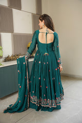 Festival Special Noha Crush Silk Embroidery Thread & Sequence Work Suitt