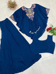 Stylish Air Tex Chinon Sequence Embroidery Work Co-ord Set