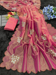 Jimmy Choo Trending Sequence Embroidery Work Saree