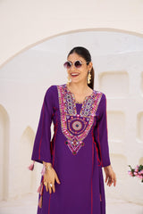 Girly Stylish Thread & Real Mirror With Tassels & Fancy Lace Co-Ord Set