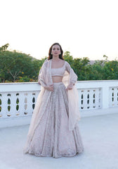 Beautiful Most Trending Premium Soft Organza Silk Embellished With Thread Embroidery Lehenga Choli