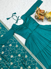 Trending Pure Vichitra Silk Gown