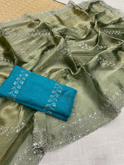 Beautiful Jimmy Choo Embroidery Work Saree