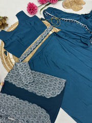 Effortlessly Elegant Chinnon Silk Ready To Were Saree