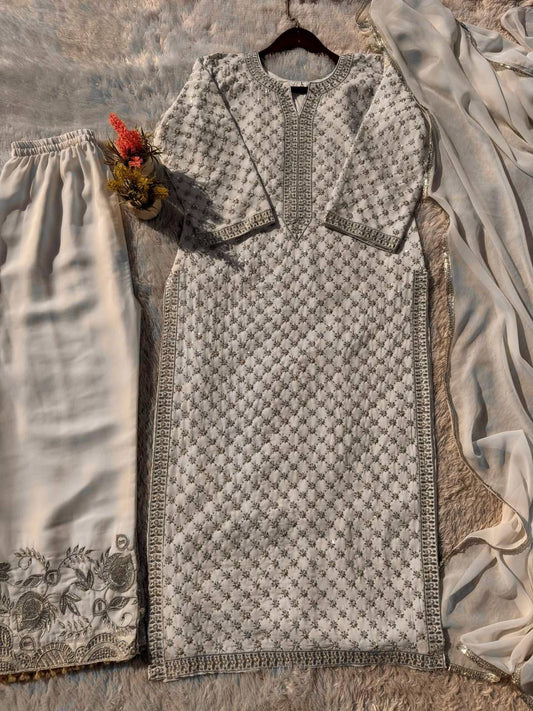Festival Special Georgette Sequence Embroidery Work Suit