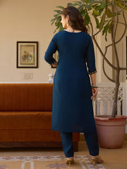 Beautiful Viscose Chanderi Embroidery With Beads Work Dress