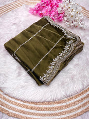 Party-wear Jimmy Choo Khatli Cut Dana Handwork Saree