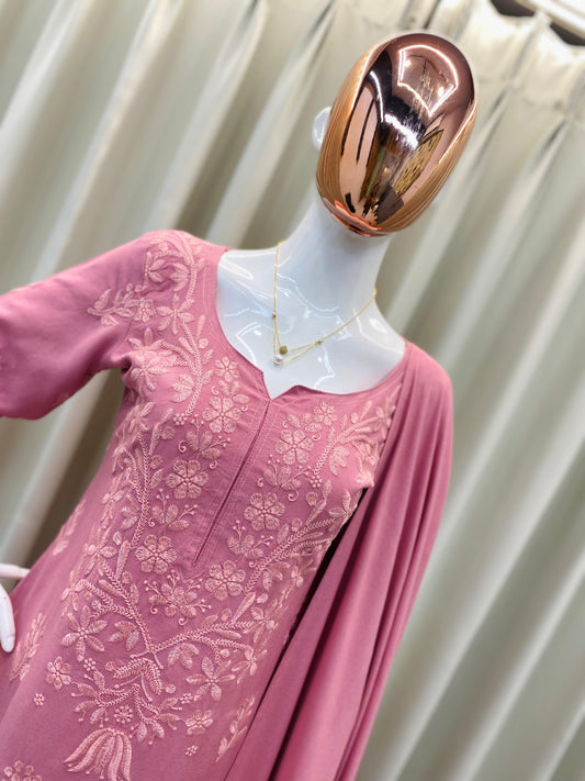 Beautiful Rayon Embroidery Work Salwar Suit