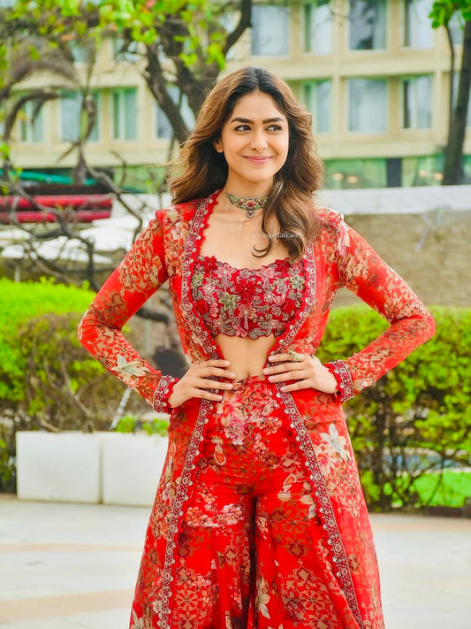 Designer Elegant Tibby Silk Ethnic Wear Sharara Set