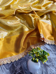 South Indian Special Soft Silk Banarsi Hand-loom Work Saree