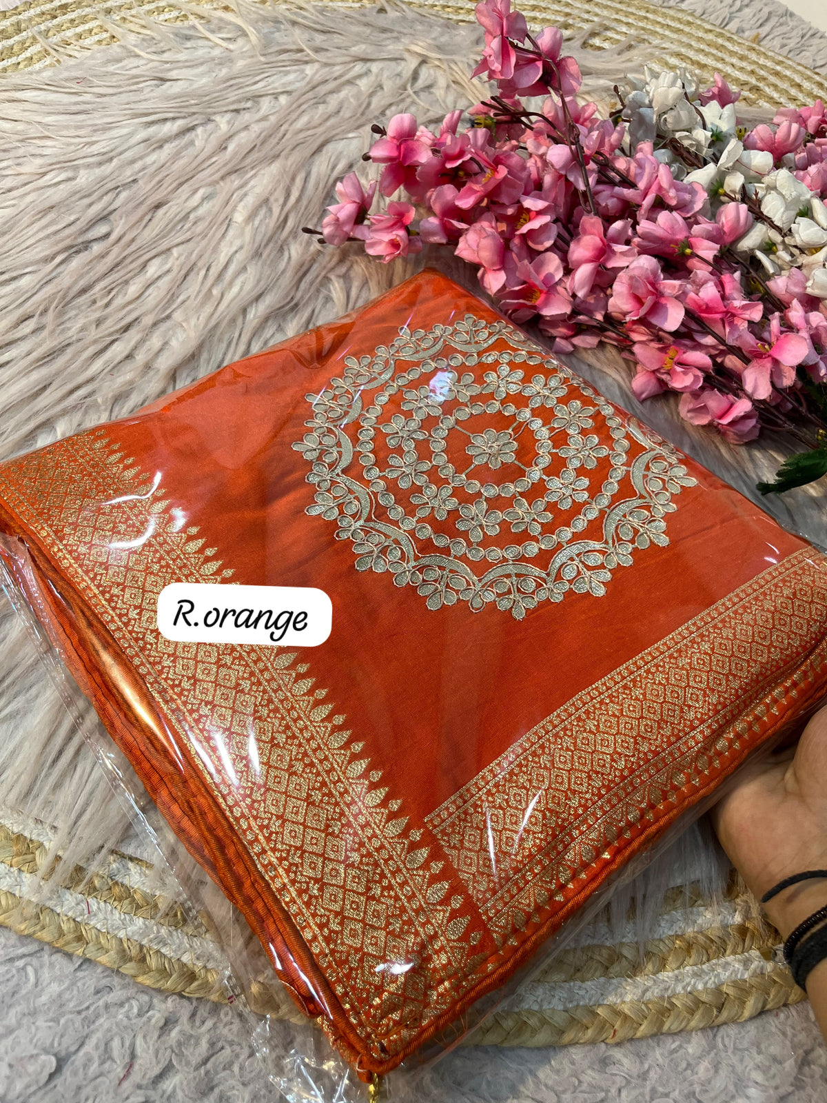 Beautiful Jaipuri Gota patti Work Saree