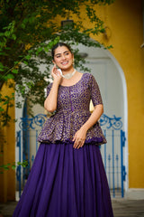 Designer Fendy Silk Sequence Embroidered Ready-made Lehenga Choli