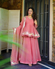 Beautiful Shimmering Soft Crunchy Crush Petal Suit