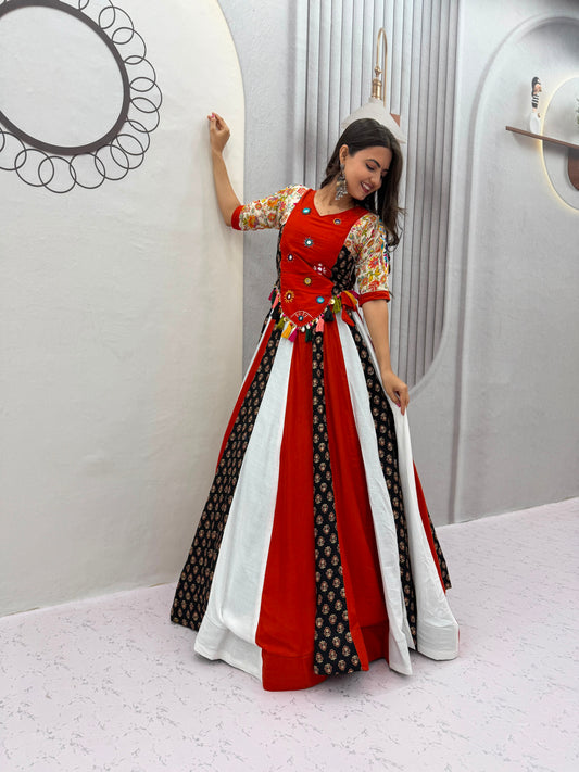 Navratri Special Pure Cotton Kediyu Lehenga Choli