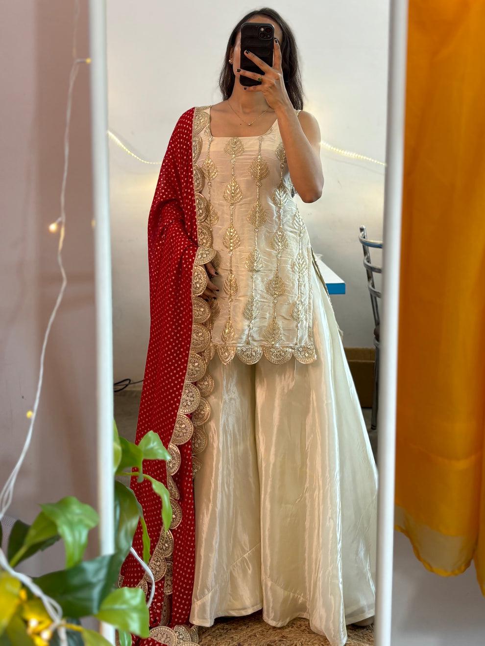 Party wear Designer Soft Chinon Embroidery Thread  & Sequence Work Suit