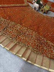 Beautiful Party-wear Butterfly  Net Embroidery & Sequins Work Lehenga Choli