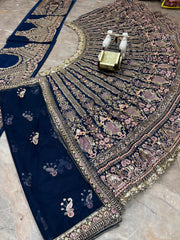 Party-wear Butterfly Net Embroidery Sequence Work Lehenga Choli