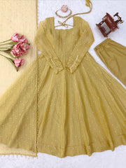 Festive Special Salsa Silk Elegant Gown