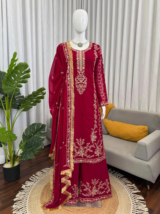 Festive Special Georgette Thread With Sequence Work Salwar Suit