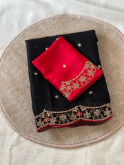 Beautiful Rangoli Silk Embroidery Thread & Zari Work Saree