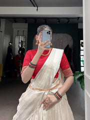 South Indian Traditional  Pattu Lehenga Half Saree