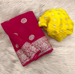 Beautiful Festival Special Pure Viscose Georgette Fancy Saree