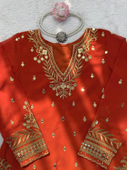 Elegant Georgette Thread With Sequence Work Sharara Set