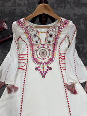 Beautiful Designer Stylish  Peplum & Bell Bottom Set