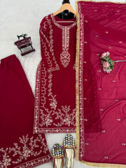 Festive Special Georgette Thread With Sequence Work Salwar Suit