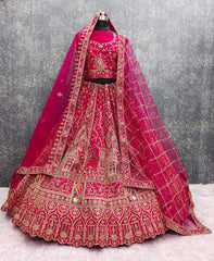 Royal Heritage With Intricate Zari Work Bridal Lehenga Choli