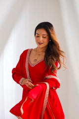 Festival Special Blooming Vichitra Silk Gown