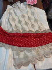 Party wear Designer Soft Chinon Embroidery Thread  & Sequence Work Suit
