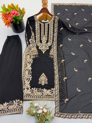 Party-wear Georgette Embroidery Sequence Work Salwar Suit