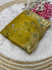 Beautiful Foil Gotapatti Work Saree
