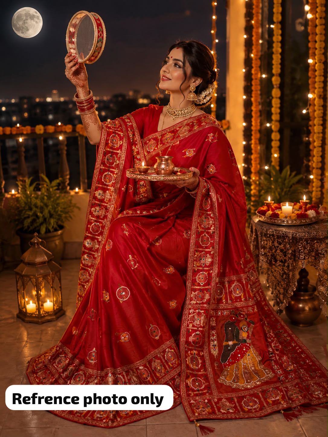 Beautiful Dola Viscose Weaving Handwork & Mirror Work Saree