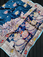 Beautiful Pure Dola Banarasi Silk Zari Weaving Work Saree