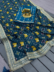 Wedding Special Beautiful Heavy Kolkata Blooming Silk Saree
