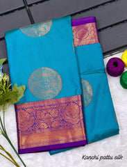 South Indian Special Kanchi Pattu Silk Saree With Rich Pallu