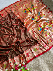 Tradition With Our Lotus Soft Silk Paithani Saree