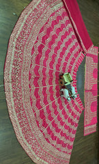 Beautiful Party-wear Georgette Embroidery Sequence Stone Work Lehenga Choli