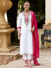 Beautiful Chinon Silk With Real Mirror & Moti Work Salwar Suit