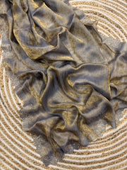Party-wear Fendy Satin Silk Zari pattern Butterfly Designer Saree