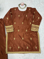 Party-wear Crepe Designer Sharara Suit