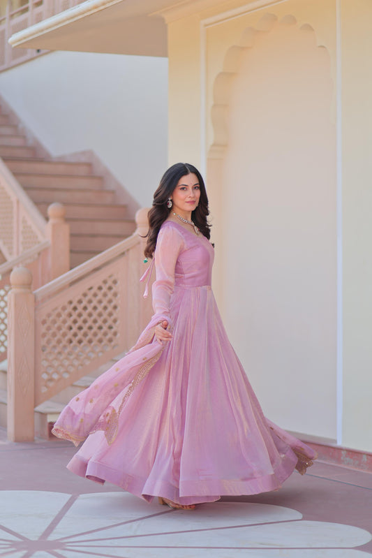 Beautiful Stunning Ensemble Fendy Chiffon Gown