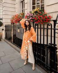 Trendy Organza Silk Digital Printed With Real Mirror Work Top Pant With Shrug